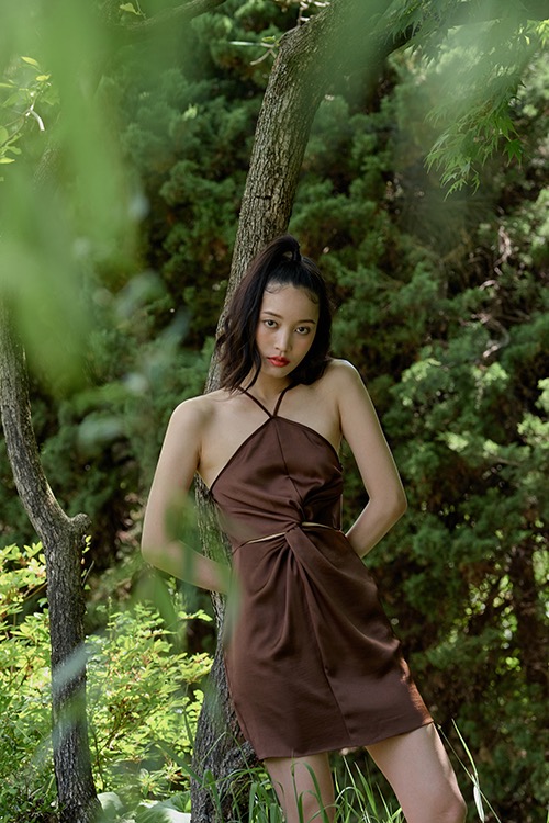 [유튜버 희주 착용]Sweetpea dress (brown)